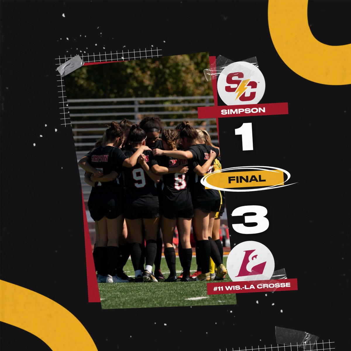 SimpsonWSOC's tweet photo. Left it all on the field.
Our historic season comes to an end in the second round of the NCAA Tournament. Incredibly proud of this team for battling till the very end. We'll be back ❤️💛
#rollriversWSOC #d3soccer https://t.co/eFunKwCl7o