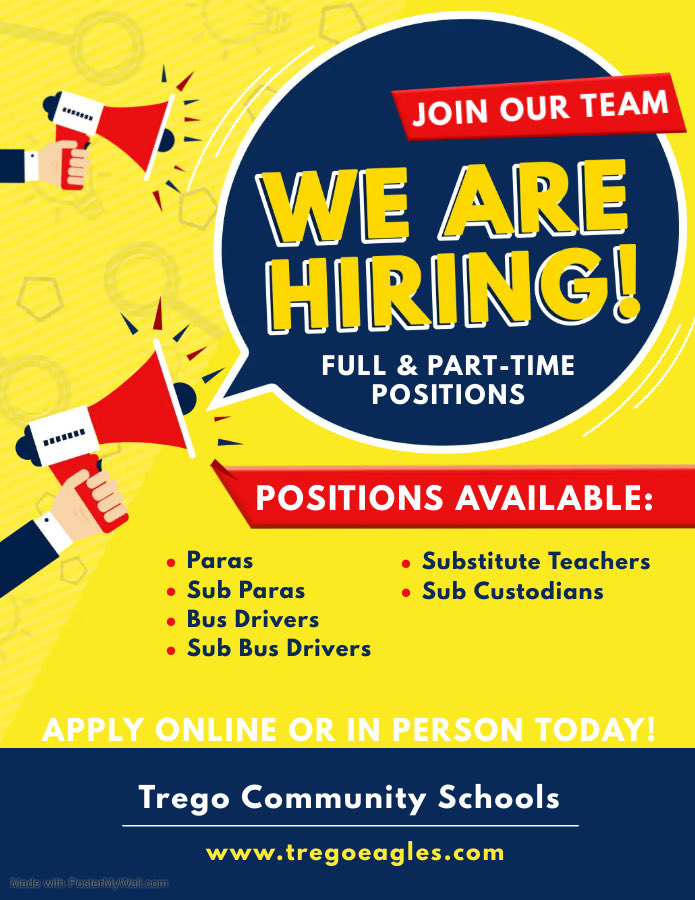 Great opportunities! #tregoeagles #begolden