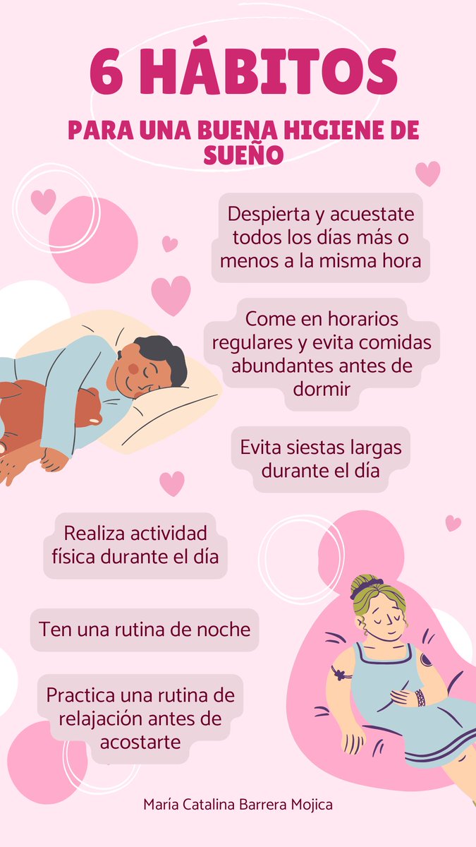 _yeellooww4's tweet photo. 6 Hábitos para una buena higiene de sueño :) #UNGimnasioMental #LunesdeOrganización #SomosUNAL #SomosBienestar @aaintegralUN @bUNAL_Bog https://t.co/dkfoLLbocB