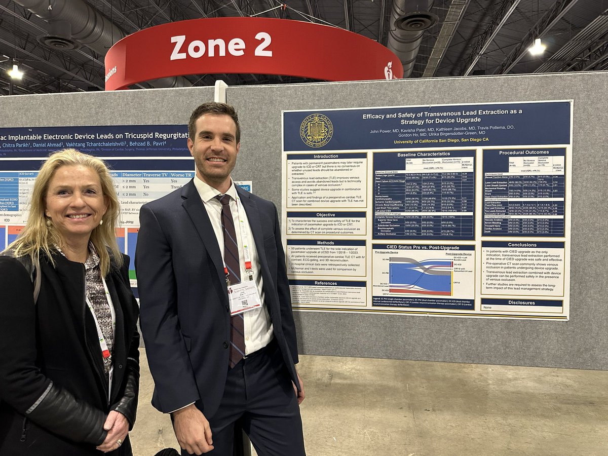 UC San Diego Cardiology (@ucsdcardiology) on Twitter photo Poster presentation by fellow <a href="/JohnPowerMD/">John Power</a> with mentor Dr. Green on transvenous lead extraction at time of device upgrade. <a href="/UCSDCardFellows/">UC San Diego Cardiology Fellows</a> #AHA23 Poster presentation by fellow <a href="/JohnPowerMD/">John Power</a> with mentor Dr. Green on transvenous lead extraction at time of device upgrade. <a href="/UCSDCardFellows/">UC San Diego Cardiology Fellows</a> #AHA23