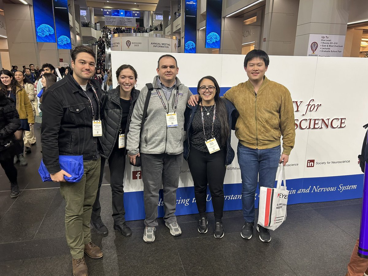BrainRepairLab (Dr. Isaac Chen Lab) (@brainrepairlab) on Twitter photo The Chen Lab at <a href="/SfNtweets/">Society for Neuroscience (SfN)</a>! Incredible talks this weekend.
Check out Adam Sjoholm’s poster tomorrow 8am-12 (Y18) titled “Novel visual detection task to measure behavioral deficits in rats following TBI”
<a href="/PennNSG/">Penn Neurosurgery</a> The Chen Lab at <a href="/SfNtweets/">Society for Neuroscience (SfN)</a>! Incredible talks this weekend.
Check out Adam Sjoholm’s poster tomorrow 8am-12 (Y18) titled “Novel visual detection task to measure behavioral deficits in rats following TBI”
<a href="/PennNSG/">Penn Neurosurgery</a>