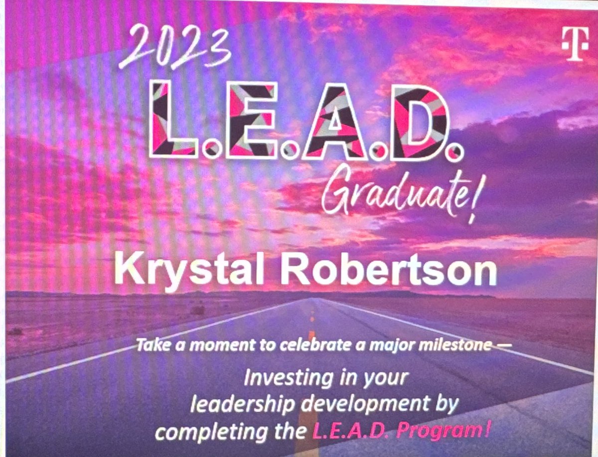 So this happened and I couldn’t be more proud and excited !! This program helped me develop in way to help me at work and at home ! I am excited to see where my career takes me with this wonderful company !!!