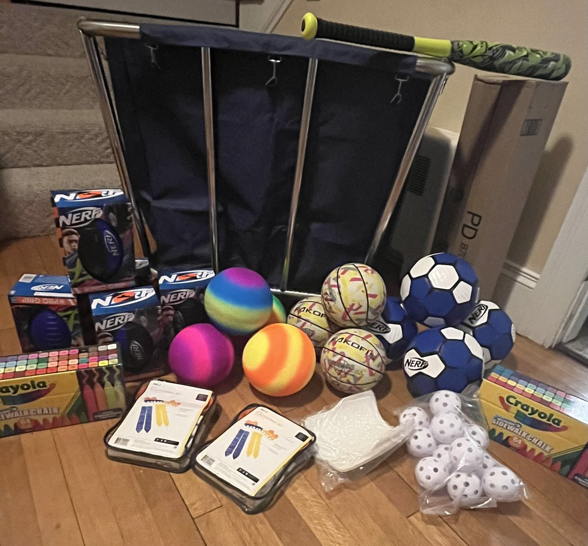 LG Nourse Parent Teacher Connection, Inc. (@lgnptc) on Twitter photo Get ready LGN friends!!! The new recess cart rolls out tomorrow! Brand newโฆ. Soccer balls, Soccer nets, Basketballs, Footballs, Flag football, Wiffleball with bases, Kickballs and 4 boxes of chalk are heading your way!!! Enjoy your recess!! <a href="/SixTenPrincipal/">Thomas Higgins</a> #littleschoolbigheart Get ready LGN friends!!! The new recess cart rolls out tomorrow! Brand newโฆ. Soccer balls, Soccer nets, Basketballs, Footballs, Flag football, Wiffleball with bases, Kickballs and 4 boxes of chalk are heading your way!!! Enjoy your recess!! <a href="/SixTenPrincipal/">Thomas Higgins</a> #littleschoolbigheart