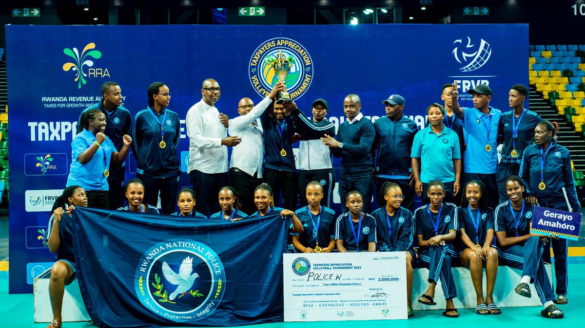 Rw_Volleyball's tweet photo. #TAM2023!  #POLICEVC dominated with a 3-1 win against #RRAWVC while #APRVC triumphed over #Kepler VC with a close 3-2 Win. 

Congratulations again to the winners of #TAM2023 third Edition.

‼️Saba Fagitire ya EBM Wubake u Rwanda https://t.co/mSiSkOoJbs