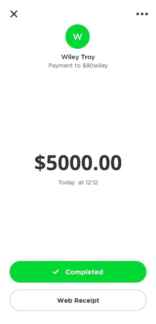 Roddohn's tweet image. Spend the 5k wisely Wiley Troy!!!