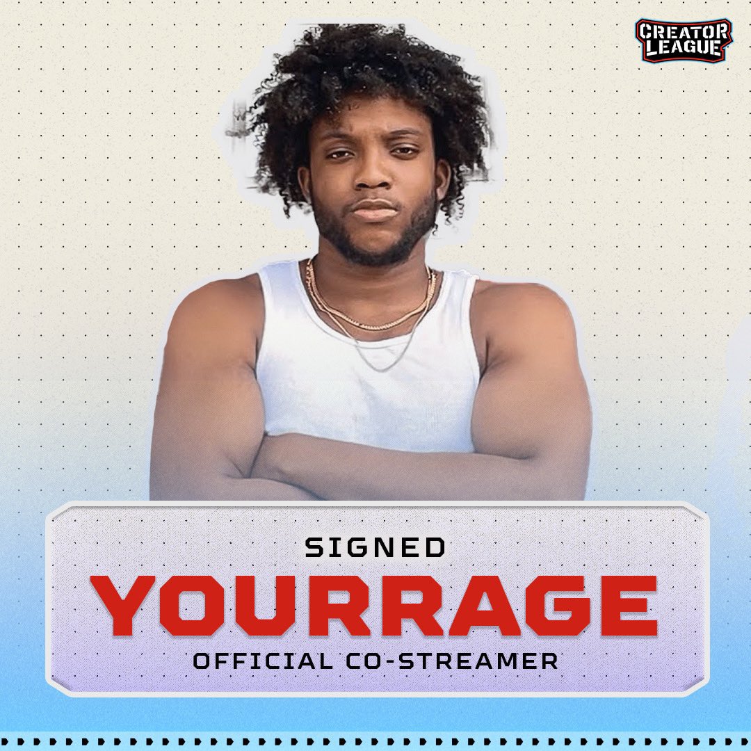 BREAKING: Creator League has signed YourRAGE as an official co-streamer for its season of 1v1 basketball.🚨

(Per @CreatorLeague_ )