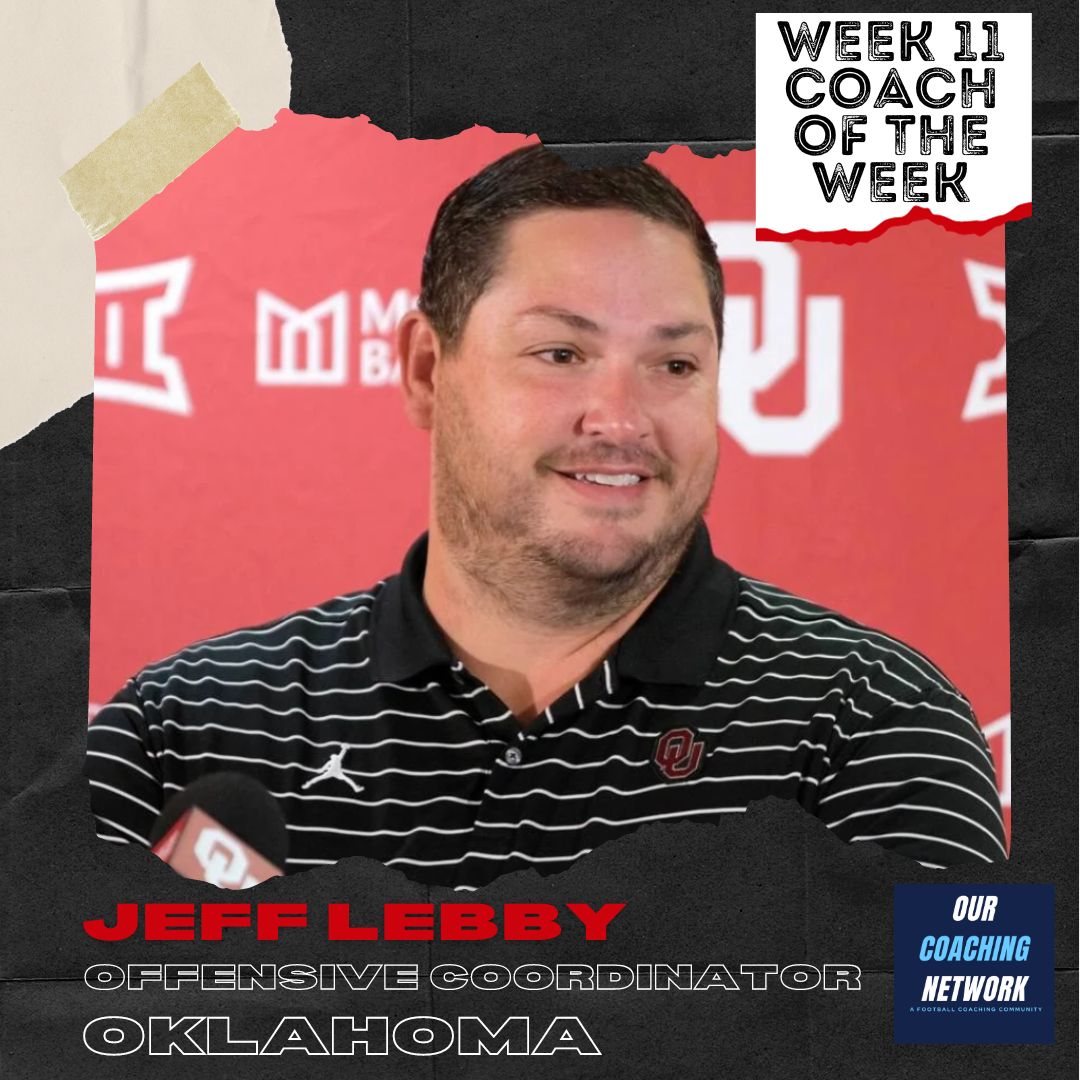 OurCoachingNet's tweet photo. 🏈Offensive Coordinator of the Week🏈

Following @OU_Football's 59-20 win against West Virginia, @Coach_Leb is our FBS Offensive Coordinator of the Week👏

644 Total Yards led by QB @_dillongabriel_ Passing for 423 passing &amp; 5 TDs AND Rushing 3 TDs✍️

Coach of the Week🧵👇 https://t.co/skzL3LLboq