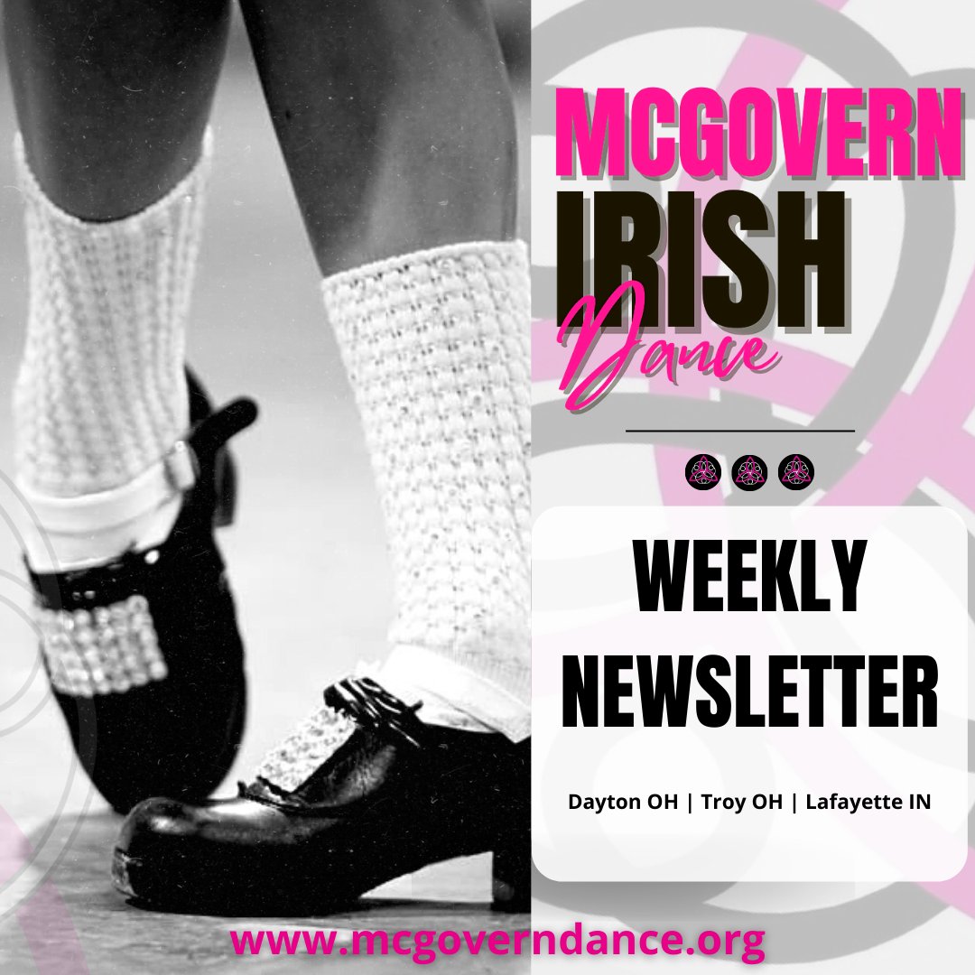 McGovernDance's tweet photo. MID Weekly Newsletter for Week of November 13
Perfomances, Make UP Days, Free Trial Week and more!  Check it out

#mcgovernirishdance #weeklynewsletter https://t.co/pj269j1DR8