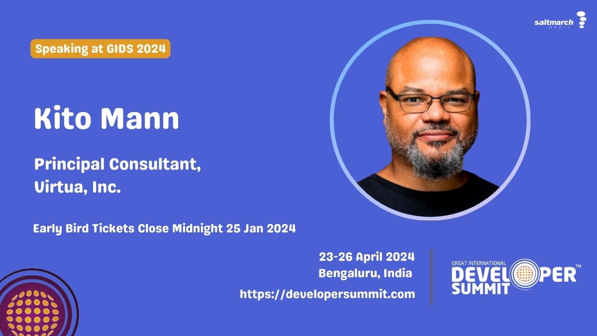 🚀 Excited to have <a href="/kito99/">@kito99.mastodon.social or @kitomann.bsky.social</a>, web tech expert &amp; Java Champion, at #GIDS 2024!

🌐 From Web Components to Java EE, he's a master. 📚 Author &amp; renowned speaker in enterprise tech.

Don't miss his insights! Early bird tix at 🎟️ townscript.com/v2/e/gids2024/…

#WebDevelopment #TechConference