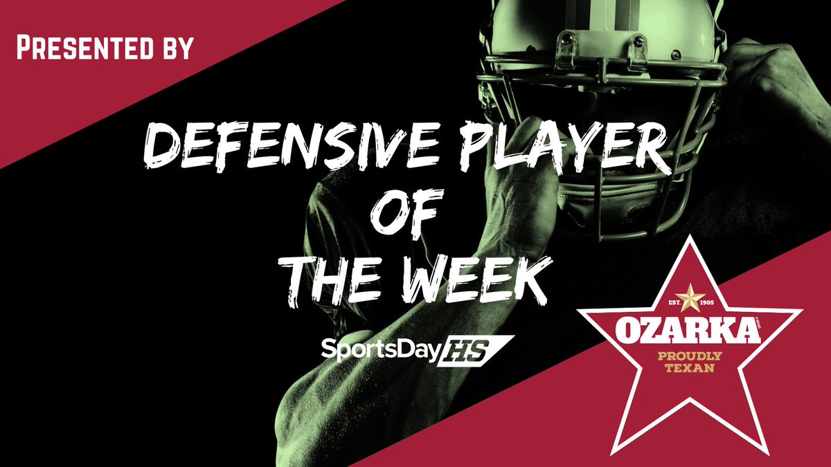 The bi-district playoffs Ozarka defensive player of the week is...

Frisco Wakeland safety Campbell Martin! 🔒🔒

Martin had 16 tackles and 2 interceptions in Wakeland's 21-18 first-round upset over Mansfield Timberview.

Read more: dallasnews.com/high-school-sp…