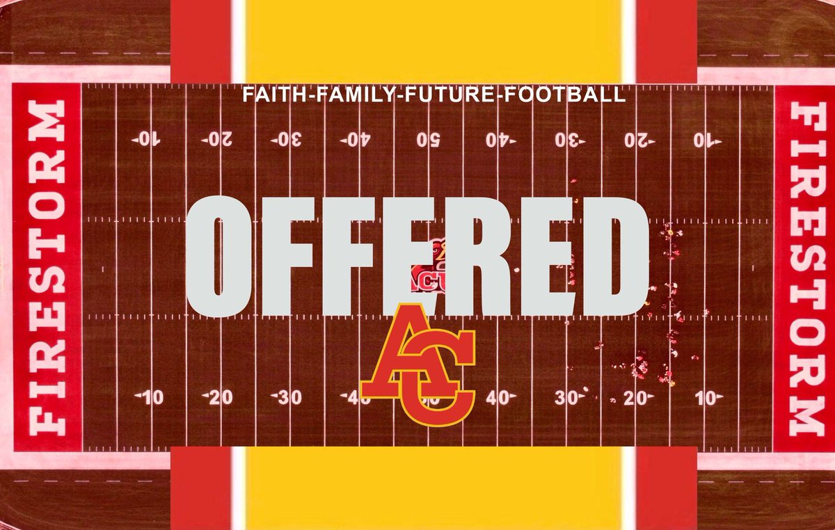 Taylor Jones (@taylorjones3348) on Twitter photo After a great call with <a href="/coachtwill88/">Coach Will</a> I’m excited to announce that I’ve received my first official scholarship offer from <a href="/firestormfb/">ACU Football 🔥</a>
<a href="/CoachBANelson/">Coach Brett Nelson</a>
<a href="/NickFarman55/">Nick Farman M.S.</a> After a great call with <a href="/coachtwill88/">Coach Will</a> I’m excited to announce that I’ve received my first official scholarship offer from <a href="/firestormfb/">ACU Football 🔥</a>
<a href="/CoachBANelson/">Coach Brett Nelson</a>
<a href="/NickFarman55/">Nick Farman M.S.</a>