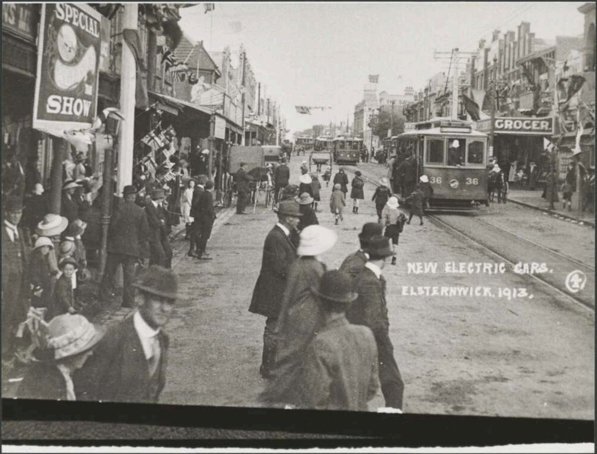 It's 110 ten years today since electric trams first ran from Elsternwick to Glen Huntly.

And they're still the best electric car for cities.

📷via National Library of Australia