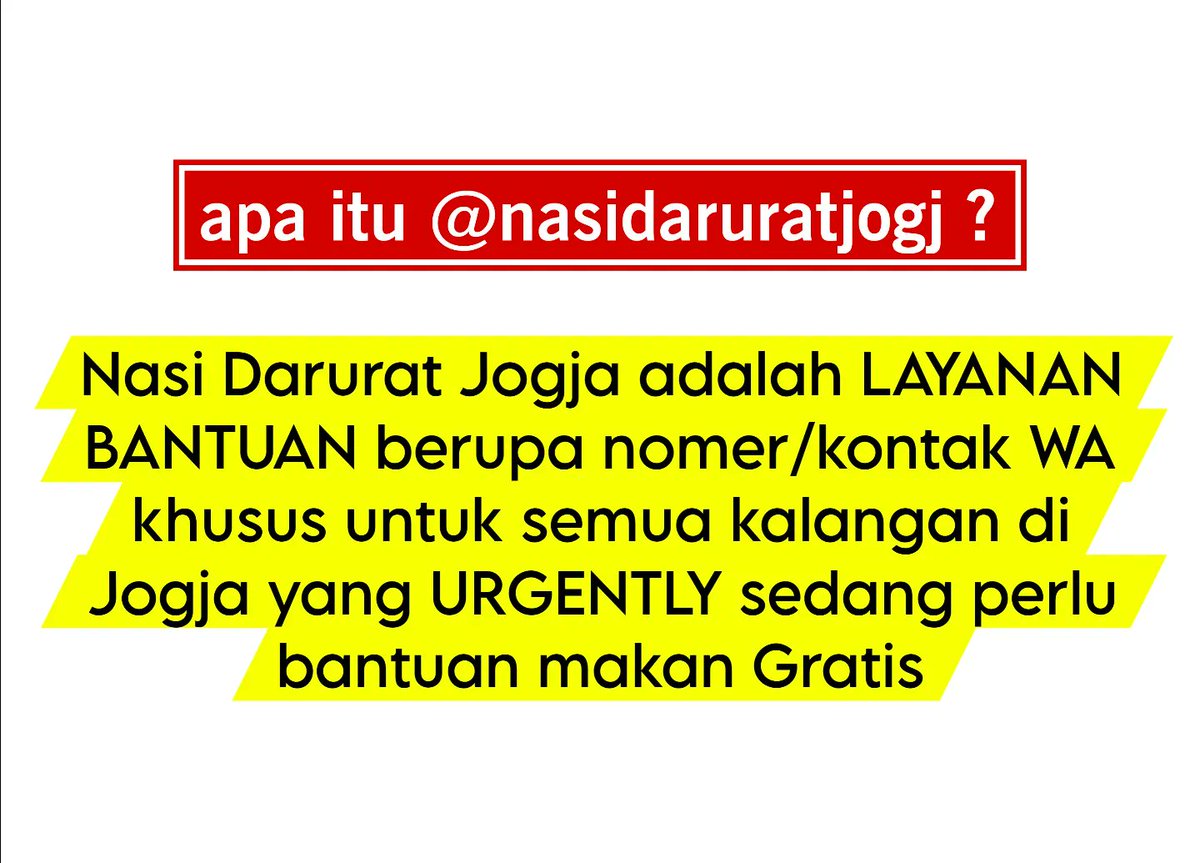 Nasi Darurat Jogja tweet media