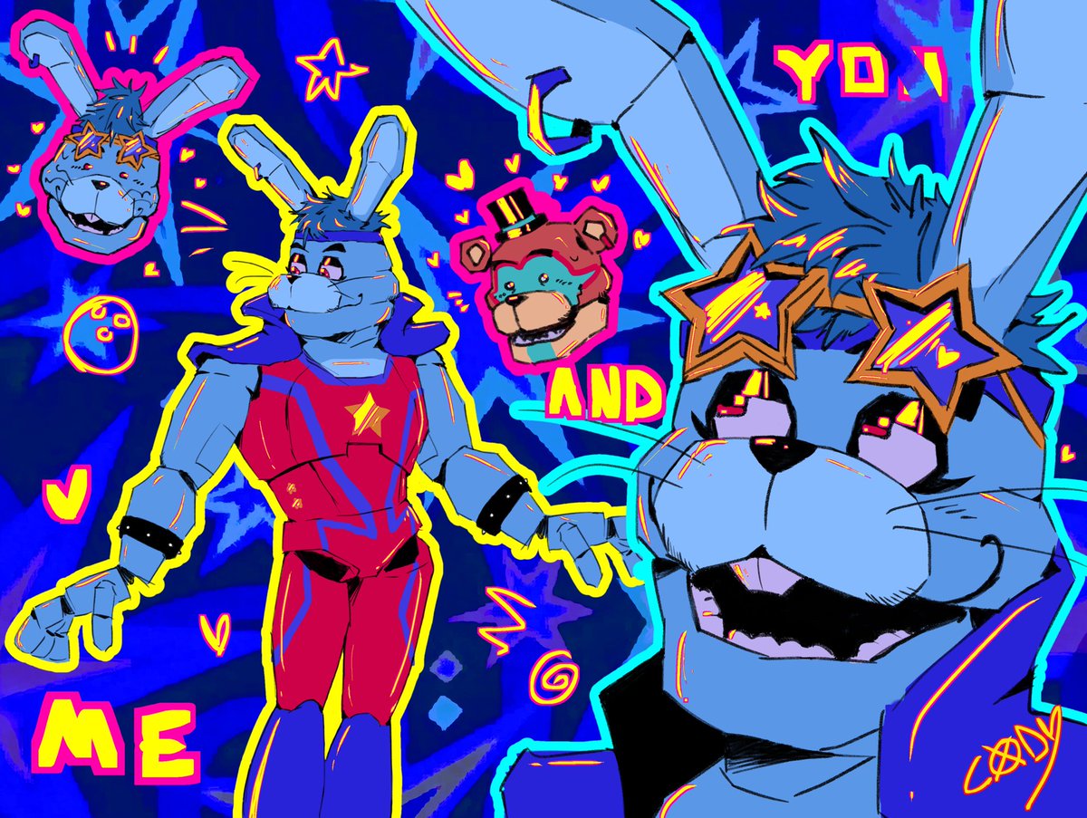 miauchuno's tweet photo. the glamrocks 🌟 #fnaf https://t.co/GiCjwqljkK
