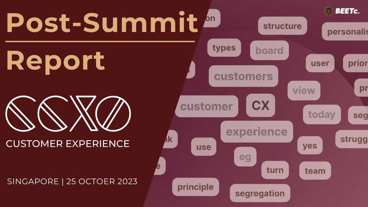 🔍 Post-Summit Report | Chief Customer Experience Officer Summit Singapore 2023 📝

🔗 Read the full report: cxoinnovation.com/post/post-summ…

📌 2024 Event Calendar: cxoinnovation.com/cxo-events/

#CXOInnovation #ChiefCX #CustomerExperience #CX #CustomerEngagement