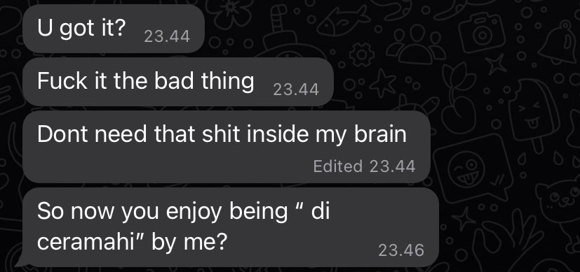 some advice last night