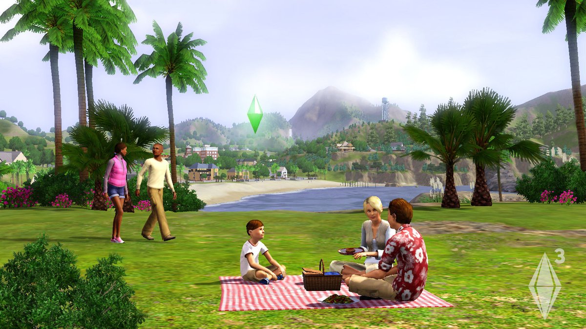 Sims_Nostalgia's tweet photo. Picnic by the beach The Sims 3 pre-release image (2008) https://t.co/WavIjYuiZd