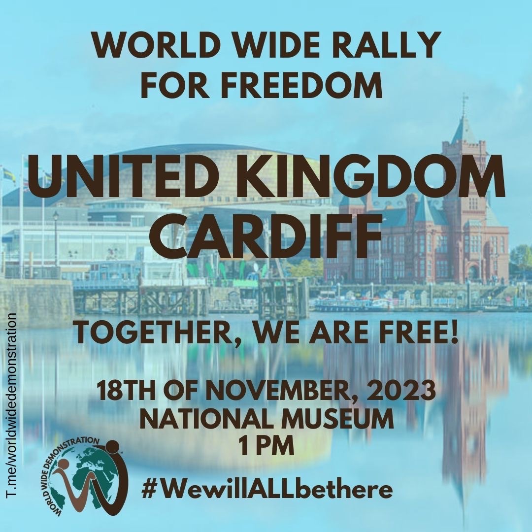 Less than a week to go! Please get along to the rally nearest to you if you can. 🙏 #WorldwideRallyForFreedom
#wewillALLbethere
#EdinburghRally
#ManchesterRally
#CardiffRally