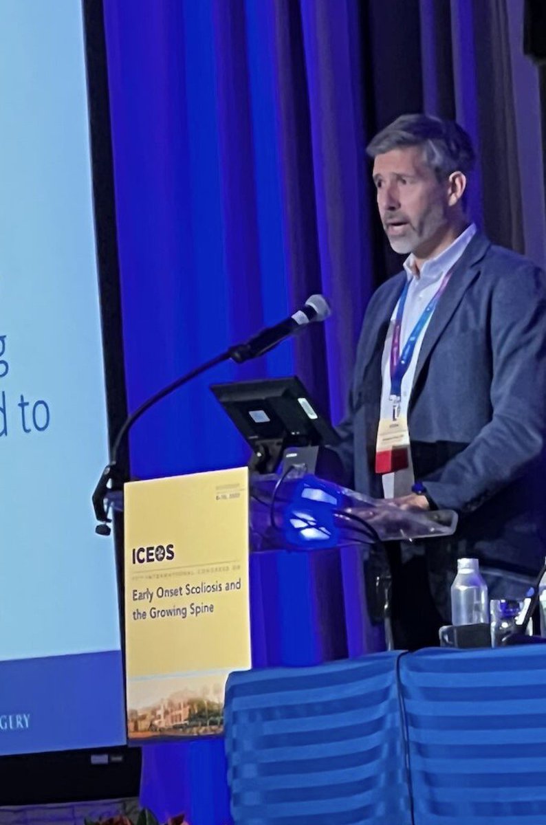Practice changing! @BenRoyeMD presented #research at #ICEOS2023 this week. Night-time bracing of #EarlyOnsetScoliosis in 15-24deg #scoliosis is >3x more likely to improve the Cobb angle than observation & often prevents later full time bracing. #conservativetreatment #spine