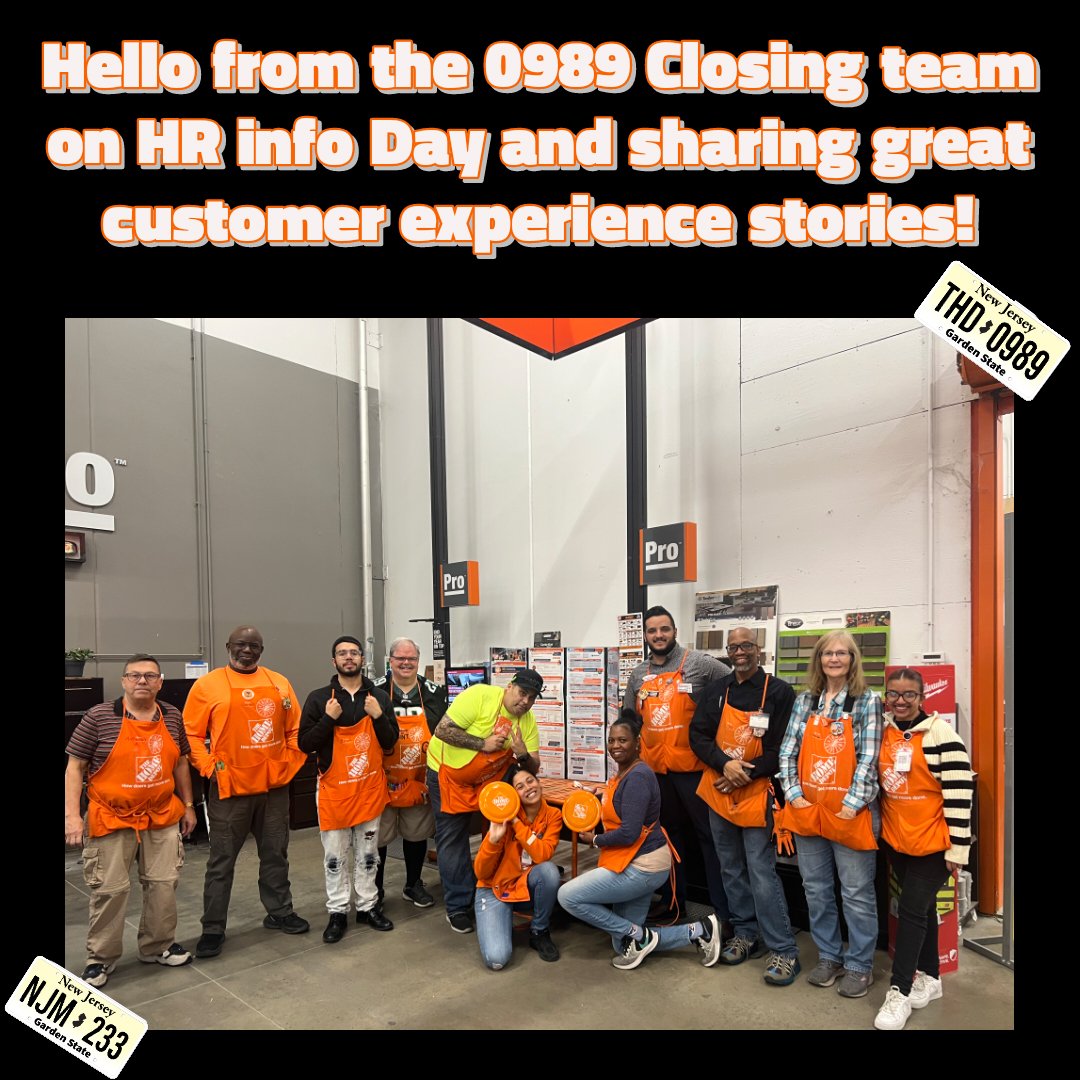 Oscar the Retired Home Depot cat (@thd0989) on Twitter photo Hello from the 0989 Closing team on HR info Day and sharing great customer experience stories!
#HRinfoDay
#0989closingteam
#thd0989
#NJM233
#recognition
#njmetroregionus
#thankyou
<a href="/racjr77/">Rich Chamberlain</a>
<a href="/JohnRoberson36/">John Roberson</a>
<a href="/wilkie_cindy/">Cindy Wilkie</a>
<a href="/Lavelle_0989/">Nicholas Lavelle</a>
<a href="/Endyguzman9/">Endy guzman</a>
<a href="/tperez1120/">Teofilo Perez</a>
<a href="/cicco87/">John Cicco</a> Hello from the 0989 Closing team on HR info Day and sharing great customer experience stories!
#HRinfoDay
#0989closingteam
#thd0989
#NJM233
#recognition
#njmetroregionus
#thankyou
<a href="/racjr77/">Rich Chamberlain</a>
<a href="/JohnRoberson36/">John Roberson</a>
<a href="/wilkie_cindy/">Cindy Wilkie</a>
<a href="/Lavelle_0989/">Nicholas Lavelle</a>
<a href="/Endyguzman9/">Endy guzman</a>
<a href="/tperez1120/">Teofilo Perez</a>
<a href="/cicco87/">John Cicco</a>