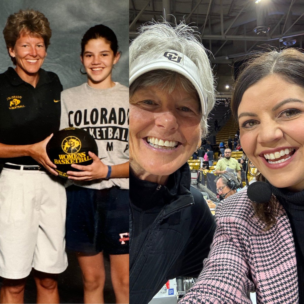 You never know the impact of a meeting!! In 1995 I went to the great Ceal Barry’s basketball camp. I was never good enough to play long but my passion for the game led me to the mic. Running into <a href="/CealBarry/">Ceal Barry</a> while calling <a href="/CUBuffsWBB/">Colorado Women's Basketball 🦬</a> today was special!