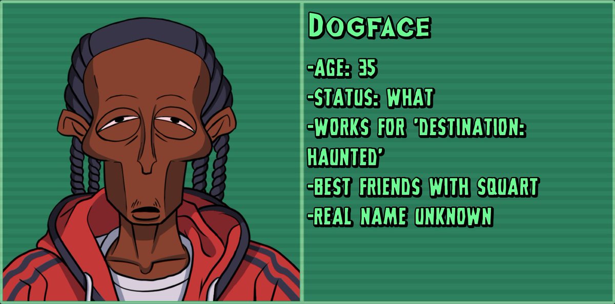 EggcornGames's tweet photo. The backbone of the Destination Haunted crew, Dogface and Squart. Why are they called that? Great question! #suspectsaturday https://t.co/KSPNXSJBLo