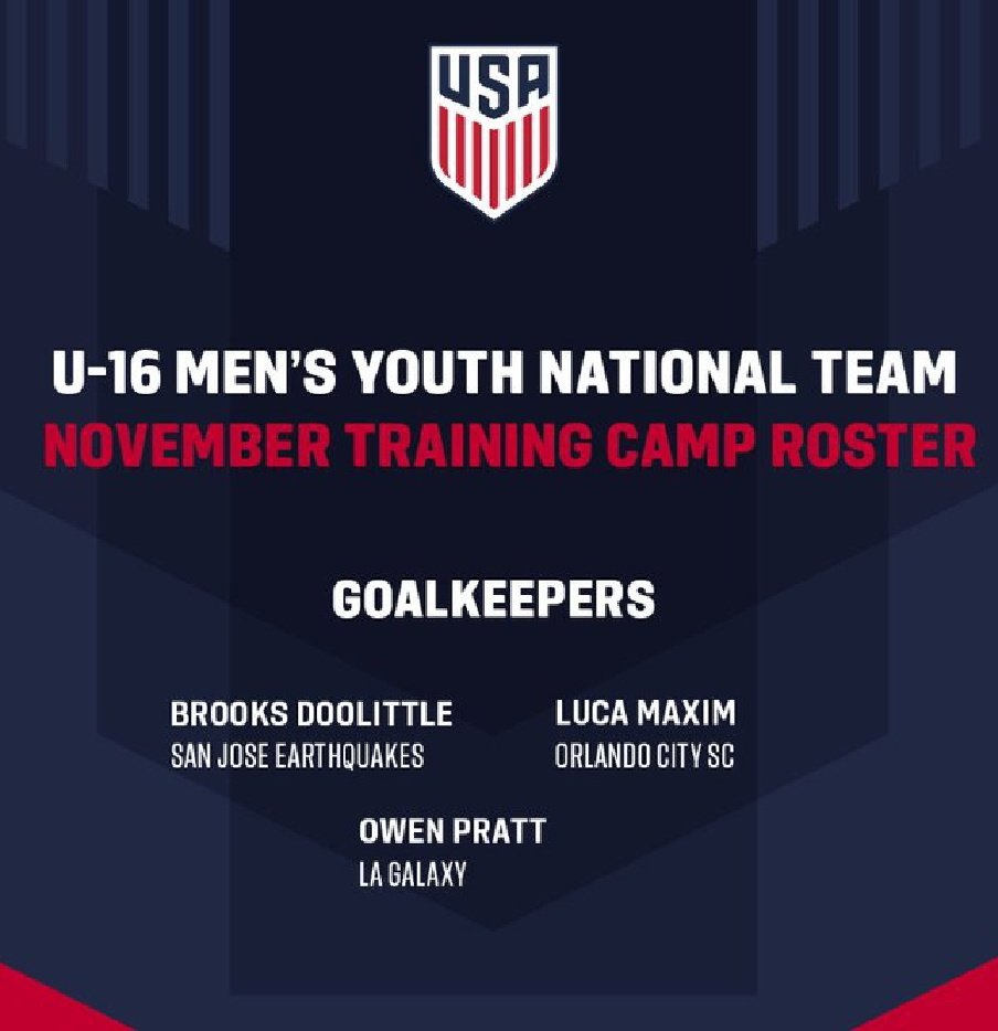 Facu_of's tweet photo. Interesante Roster del #USYNT U-16 🇺🇸 para el Training Camp que será dirigido por el DT del U-19 Michael Nsien.

De todos los nombres a seguir (Hall, Guimaraes, Lambert, Uriostegui) resalta Cavan Sullivan, de 14 años.

❌ Máximo Carrizo (15), que sigue intercalando entre 🇺🇸 y 🇦🇷. https://t.co/DNkRGVEtTF