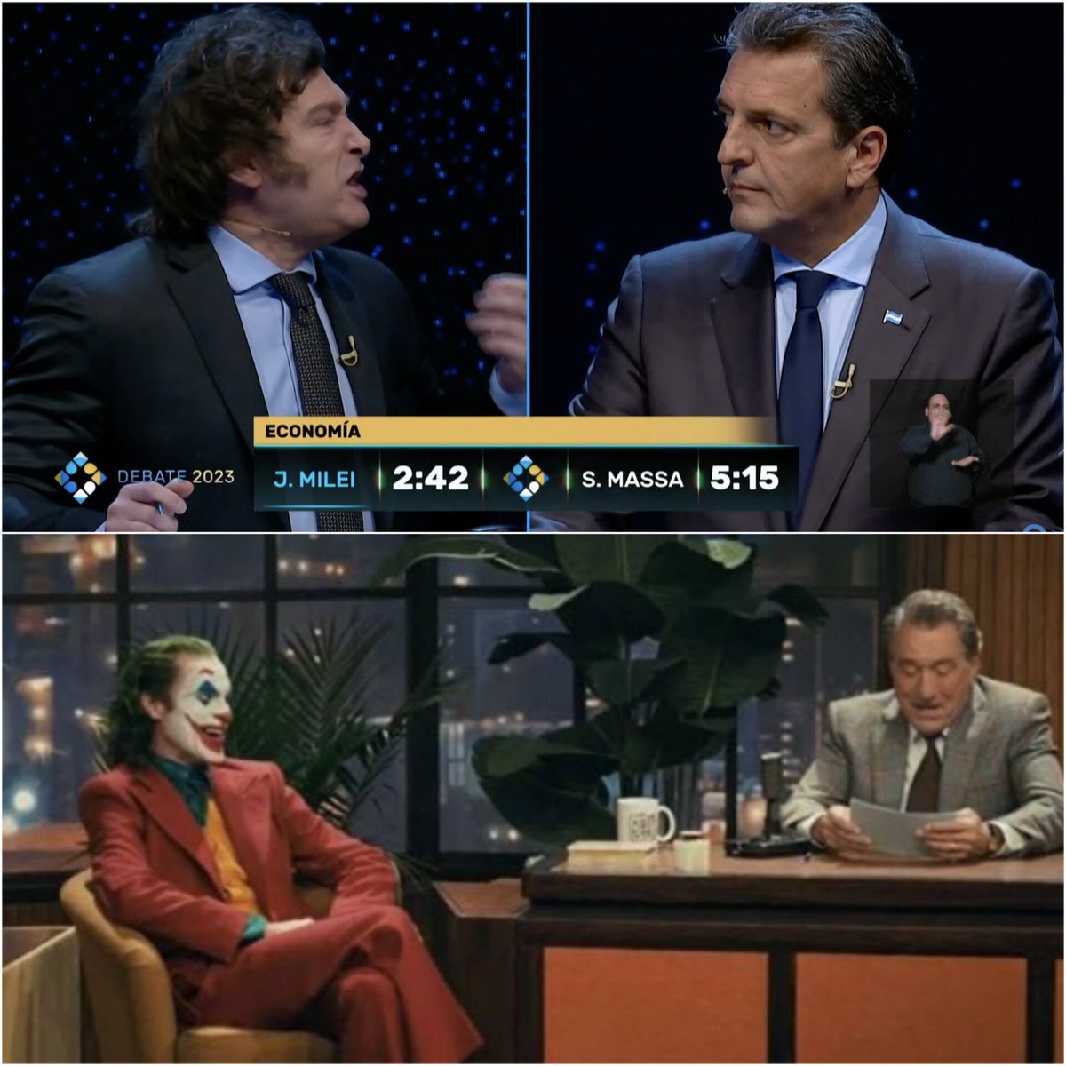 El debate entre Milei y Massa 👇

#Debate2023 #DebatePresidencial2023