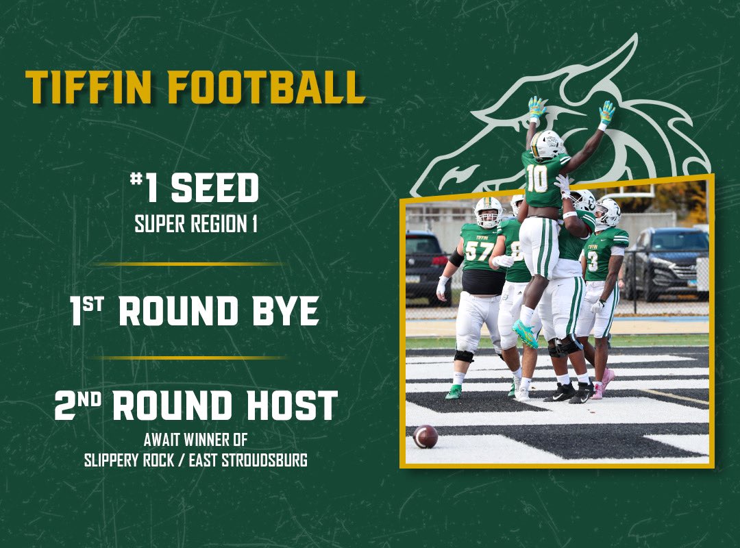 THE STAGE IS SET. 

Following a first-round bye, Dragons football will face the winner of Slippery Rock / East Stroudsburg on November 25th at Frost-Kalnow Stadium.

Mark your calendars Dragon Nation, you won’t want to miss it! 🗓️

#GoGons🐲