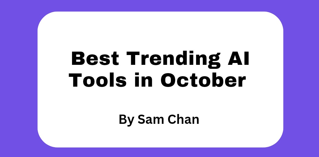 October is an awesome month.

And,

After analyzing more than 7100+ AI Tools,

I've created a list of more than 50+ Best Trending AI Tools in October.

100% FREE for 24 hours.

To get it,

• Follow me (so I can DM)
• Repost 🔄
• Reply with "AI"