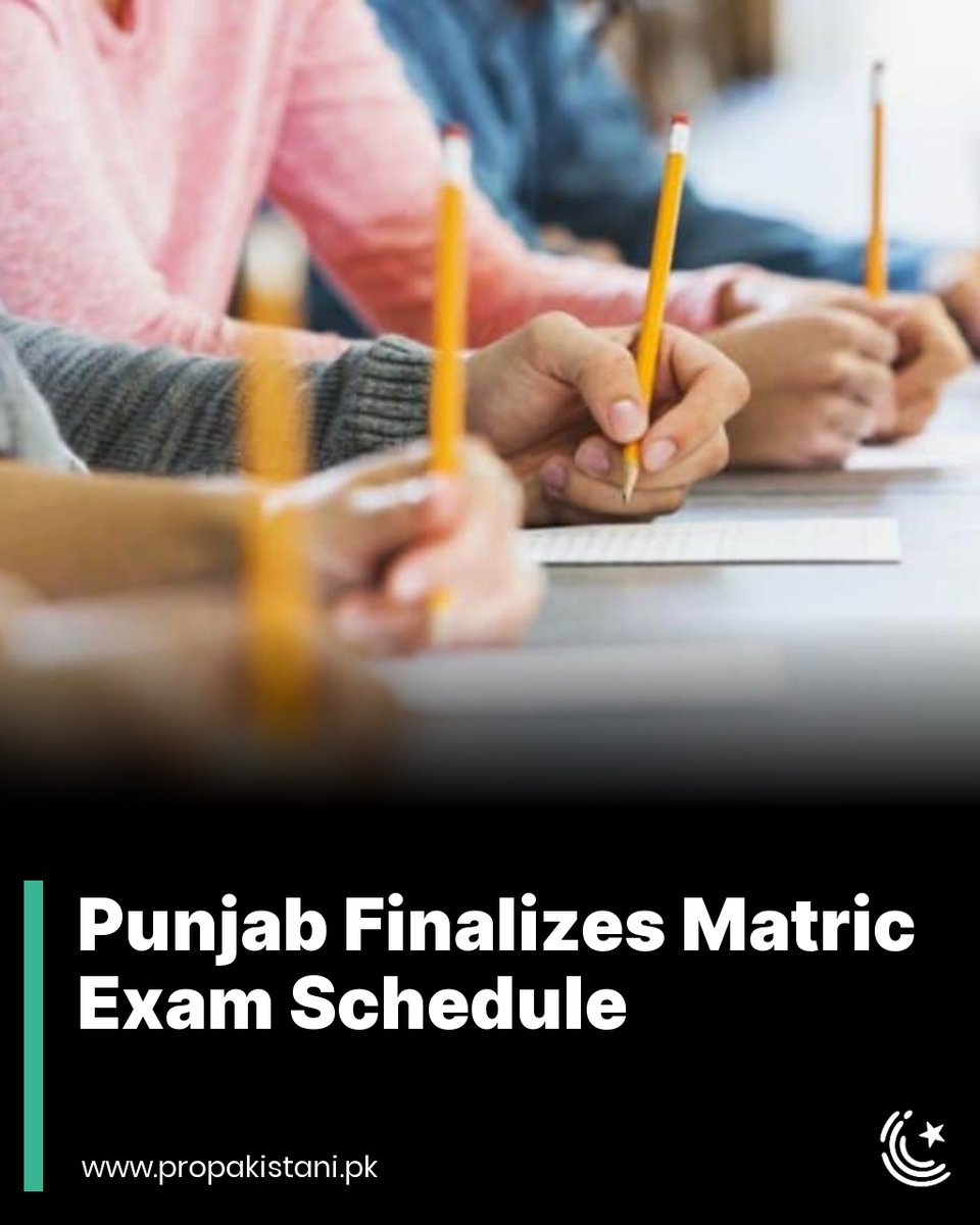 ProPakistaniPK's tweet image. No admission forms will be entertained beyond January 3.

Read More: propakistani.pk/2023/11/13/pun…

#Punjab #Matric #ExamSchedule