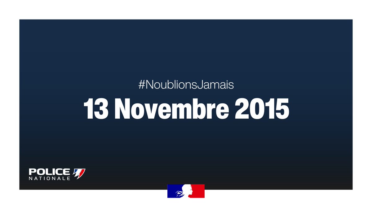 #NoublionsJamais | À la mémoire des victimes des attentats du 13 novembre 2015.