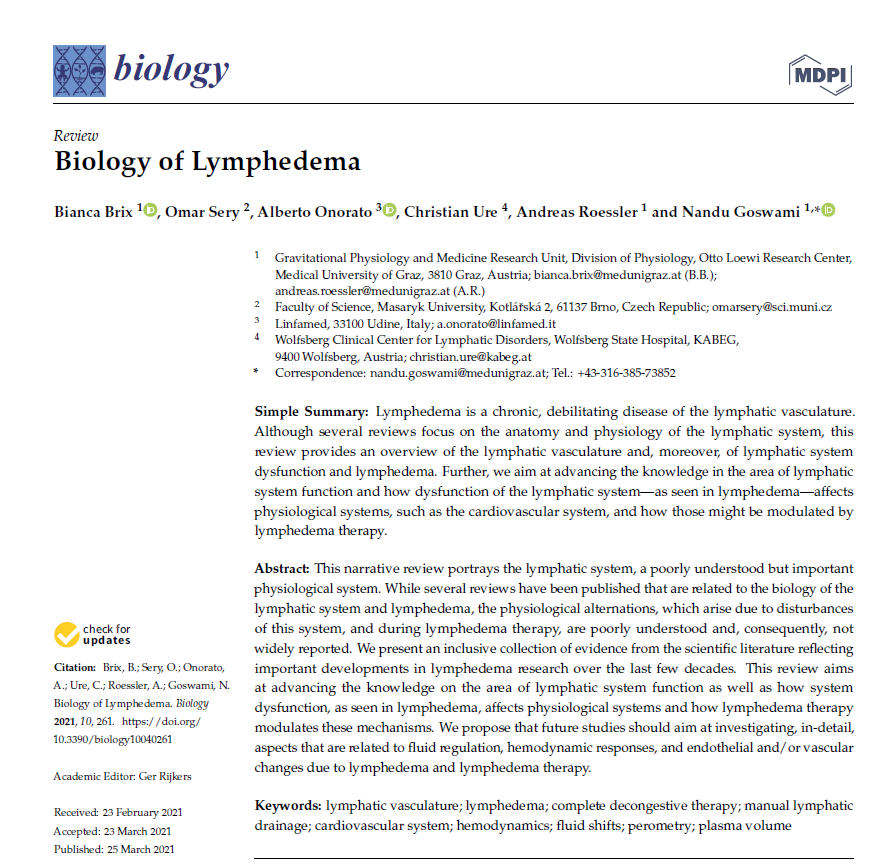 Biology_MDPI's tweet photo. #Highlight_Paper Series_Sharing
"Biology of Lymphedema" via @Biology_MDPI @MedUniGraz
View full paper at: https://t.co/RABmYmeuL8
#lymphaticvasculature; #lymphedema; complete decongestive therapy; manual lymphatic drainage; #cardiovascularsystem; #hemodynamics https://t.co/HF7iw6xD0X