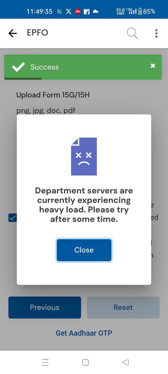 RAMLALSAMRAI's tweet photo. @UmangOfficial_
Applied for full &amp; FINAL PF withdrawal from EPFO bathinda through umang app but after filling out the problem is https://t.co/5v7o8W5SEZ
