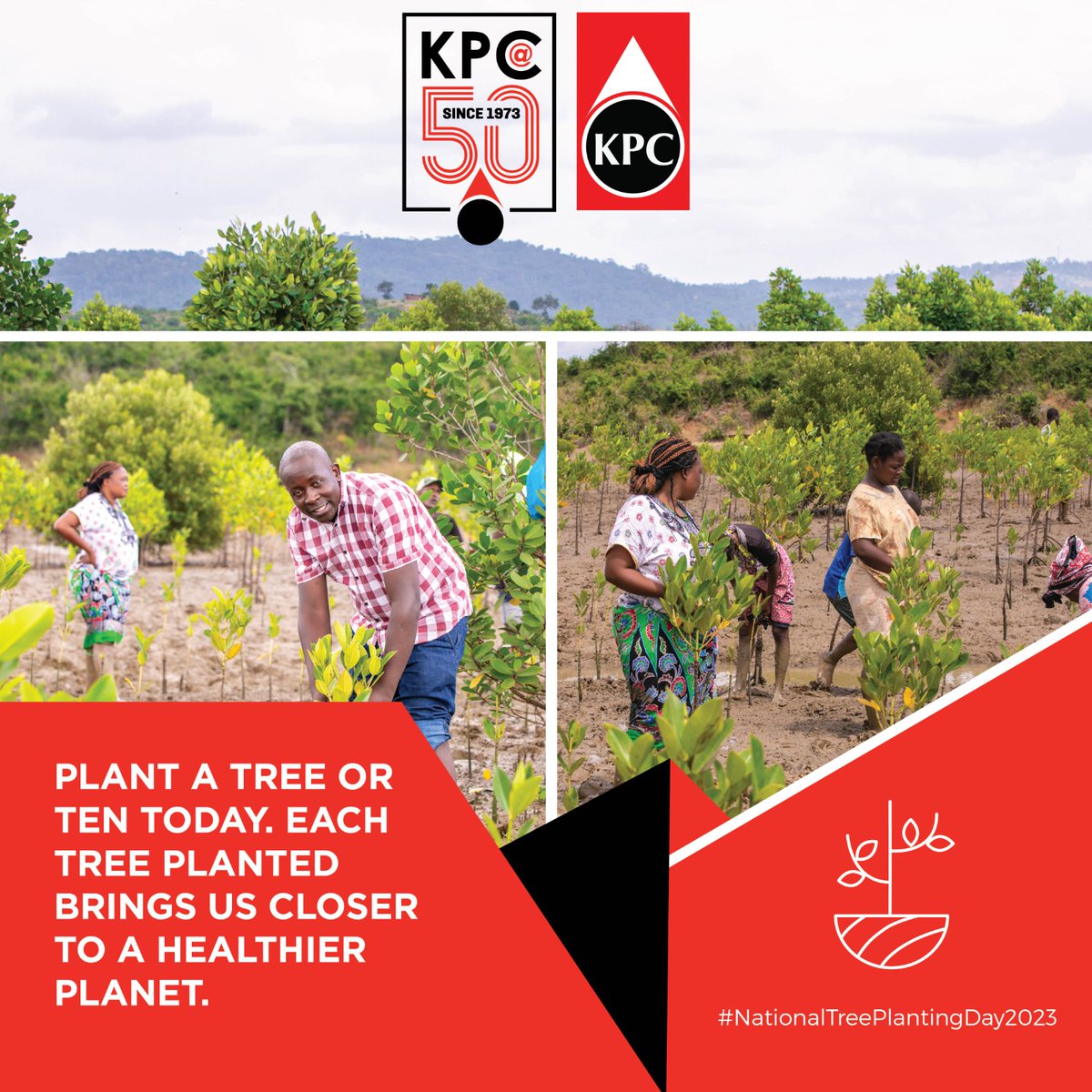 kenyapipeline's tweet image. Plant a tree or ten today. Each tree planted brings us closer to a healthier planet.

#NationalTreePlantingDay2023