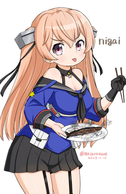 #艦これ版深夜の真剣お絵描き60分一本勝負 #艦これ版真剣お絵描き60分一本勝負_20231112 #ジョンストン 苦い