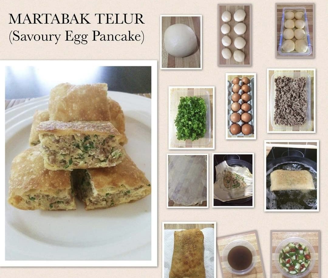 ~ Homemade 'Martabak Telur' (Savoury Egg Pancakes) ~ 

Nom nom 👌😊

#CookingTherapy
#HomemadeCooking