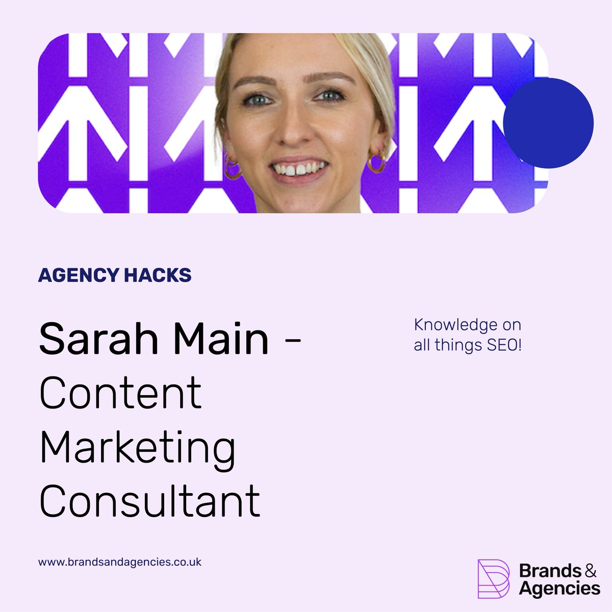 brandsagencies's tweet image. Check the  first edition of Agency Hacks!

Meet Sarah Main, the Content Marketing Dynamo at @WeAreNorthUK. She has a golden nugget of wisdom to share as she orchestrates content strategies &amp;amp; digital PR wizardry.

ow.ly/wLhb50Q5Yva

#AgencyHacks #BrandsAndAgencies #Content
