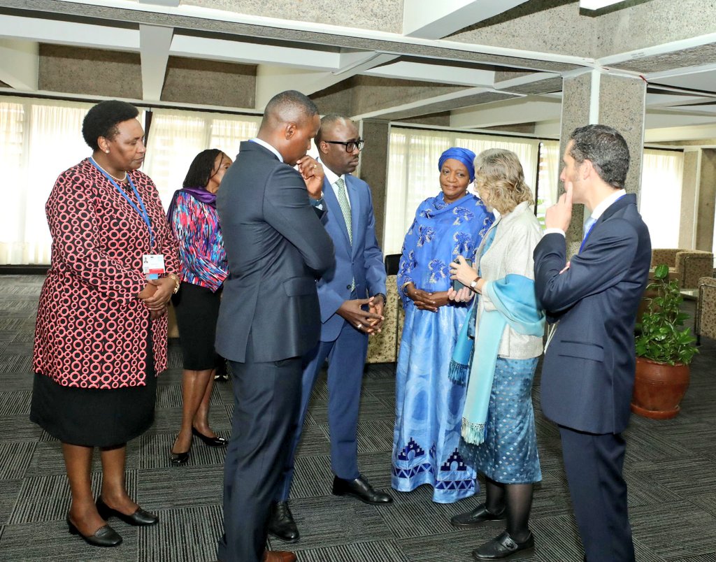 Happening now! @EnviClimateC_Ke PS @Eng_F_Ngeno interact with @unep ED @andersen_inger & @ForeignOfficeKE @SingoeiAKorir @UNEP HQ, Nairobi ahead of the 3rd Session of the Intergovernmental Negotiating Committee #INC3 to develop an international legally binding #PlasticsTreaty