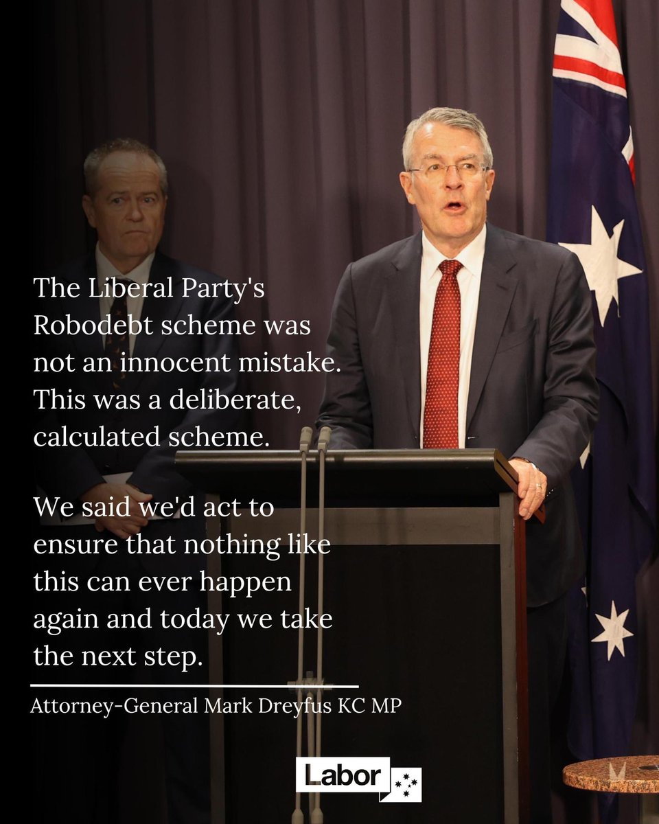 The Coalition’s Robodebt Scheme was wrong, unlawful and destroyed the lives of many innocent Australians. Today the Government tabled our response to the Robodebt Royal Commission. We must never let anything like this happen again.