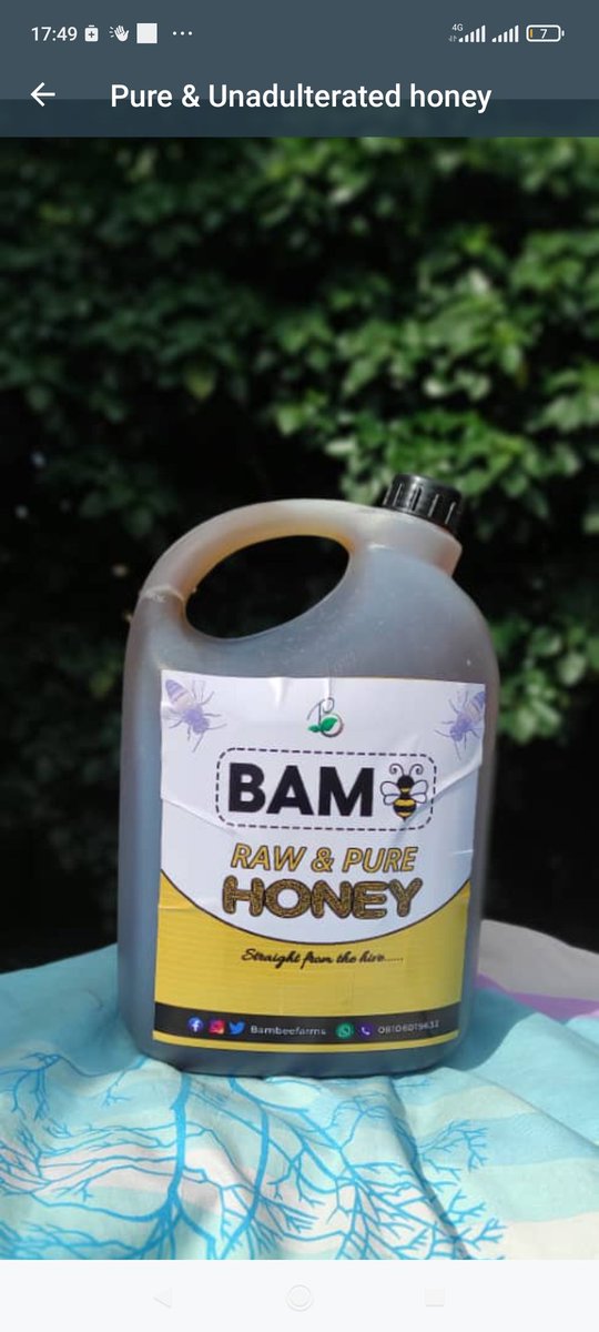 bambeefarms's tweet photo. Indulge in the golden sweetness of nature with our pure, raw honey – 
Available in 
50cl;2300
1L:4,000
5L;18,000 NGN

To order kindly send a DM.

Pls RT https://t.co/9ZIGKKmeIp
