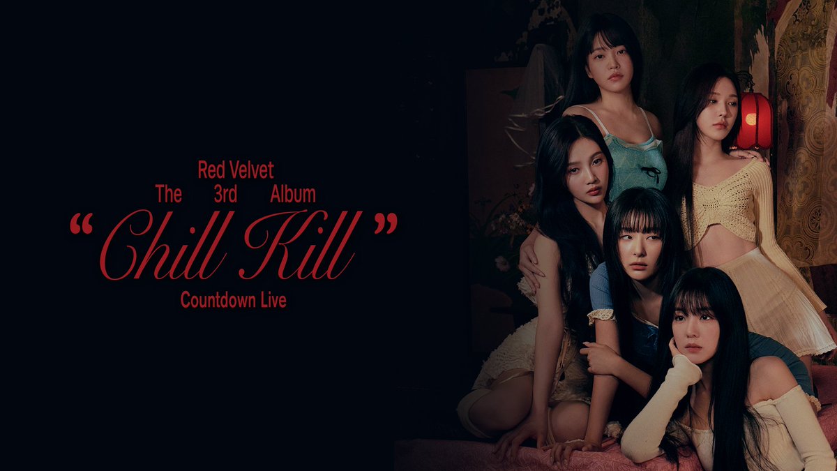 잠시 후 오후 5시, Red Velvet 레드벨벳 ‘Chill Kill’ Countdown Live
에서 만나요!
➫ 2023.11.13.(MON) 5PM (KST)

📷 YouTube: youtube.com/live/rhPLYw-Y8…
📷 TikTok: tiktok.com/@redvelvet_smt…
📷 Weverse: weverse.io/redvelvet/live…
📷 idolplus: bit.ly/3u2Sr3s

#RedVelvet #레드벨벳