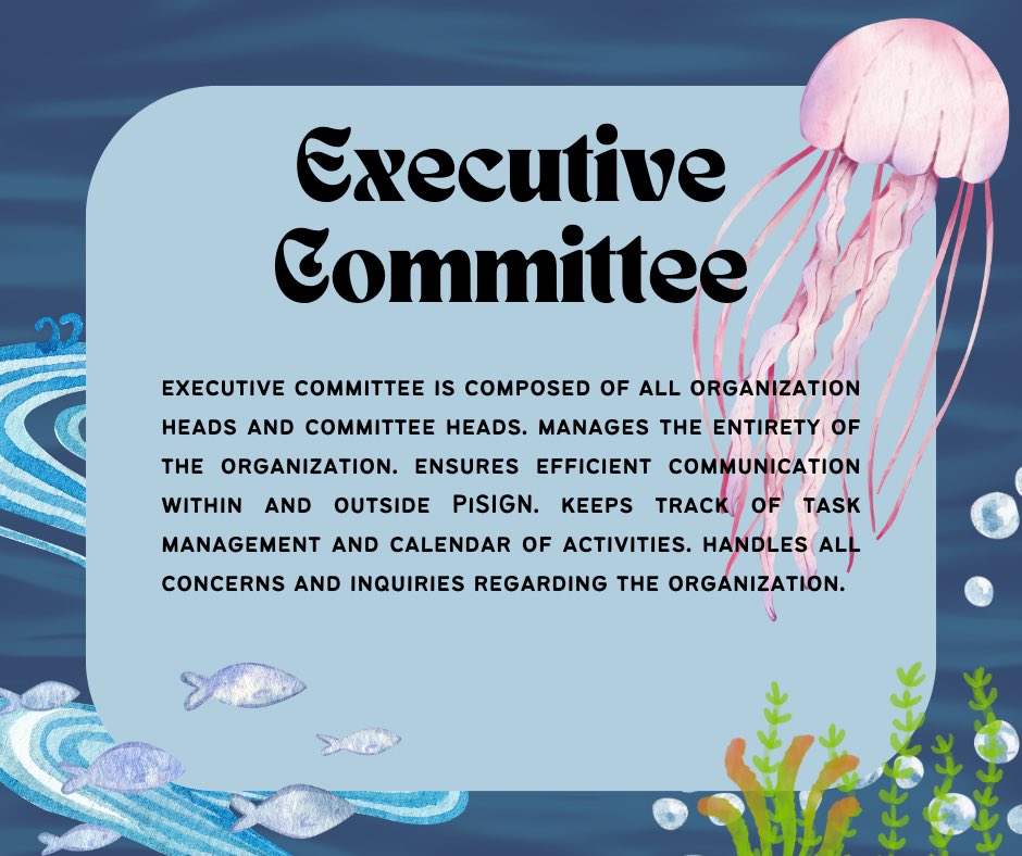 pisignsmc's tweet image. Meet the committees that keeps PiSIGN swimming in the vast ocean!🌊🪼

These committees work hand in hand or should we say fin to fin?😉🐠 To be able to show the best of what PiSIGN can do!🤩

#MeetTheCommittees
#PiSIGN