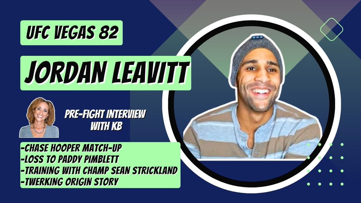 KarynBryant's tweet photo. It's #fightweek for @jojo_monkeyking!🐵👑 I talked to the #ufc LW about facing #chasehooper at #ufcvegas82, what @SStricklandMMA 's title win has meant for the #xtremecouture team🚢⬆️ why he can't stop #twerking 🍑& more! 👊 #ufc #mma #jordanleavitt
▶️https://t.co/x94gFCDHZ5 https://t.co/ZKSxRrhP1Q