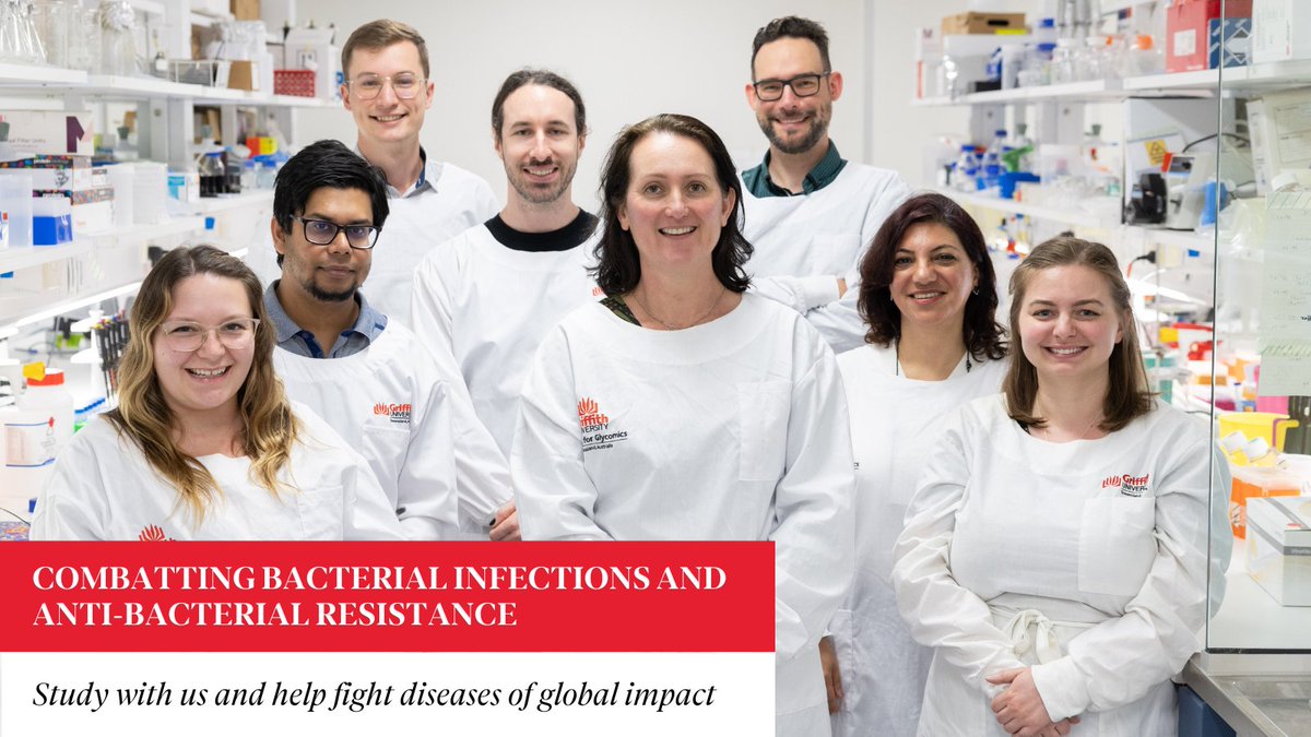GlycoGriffith's tweet photo. Study a Higher Degree by Research at @GlycoGriffith under the expert guidance of Professor @kate_seib. Her research team focuses on discovering new ways to treat and prevent bacterial pathogens. Browse her current research projects and get in touch: https://t.co/Mda7QnTX6J https://t.co/bwCHFcRoXf