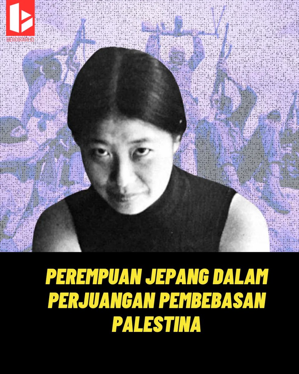 merdika_id's tweet photo. Fusako Shigenebu adalah aktivis mahasiswa. Awalnya ia terpapar ide2 kiri dari Zengakuren, organisasi mahasiswa kiri Jepang. Namun, seiring dg sentimen anti perang Vietnam, semangat internasionalismenya yg mengantar dia bersimpati pada perjuangan rakyat Palestina. 

#Palestine https://t.co/gDM10GmZGH