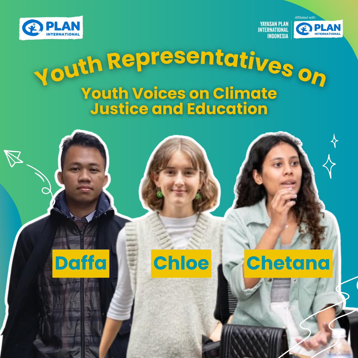 Vanda Lengkong (@vhalhen123) on Twitter photo Happening soon at 11am local time #APCW2023 <a href="/UNFCCC/">UN Climate Change</a>
ACTION HUB session with three amazing Youth Activists from #Indonesia #Nepal and #Australia
<a href="/PlanAsiaPacific/">Plan International Asia-Pacific</a> <a href="/PlanIndonesia/">Plan Indonesia</a> <a href="/PlanAustralia/">Plan International Australia</a>
Sharing their views on #ClimateJustice and Education
#Youth4climate
👇👇 Happening soon at 11am local time #APCW2023 <a href="/UNFCCC/">UN Climate Change</a>
ACTION HUB session with three amazing Youth Activists from #Indonesia #Nepal and #Australia
<a href="/PlanAsiaPacific/">Plan International Asia-Pacific</a> <a href="/PlanIndonesia/">Plan Indonesia</a> <a href="/PlanAustralia/">Plan International Australia</a>
Sharing their views on #ClimateJustice and Education
#Youth4climate
👇👇