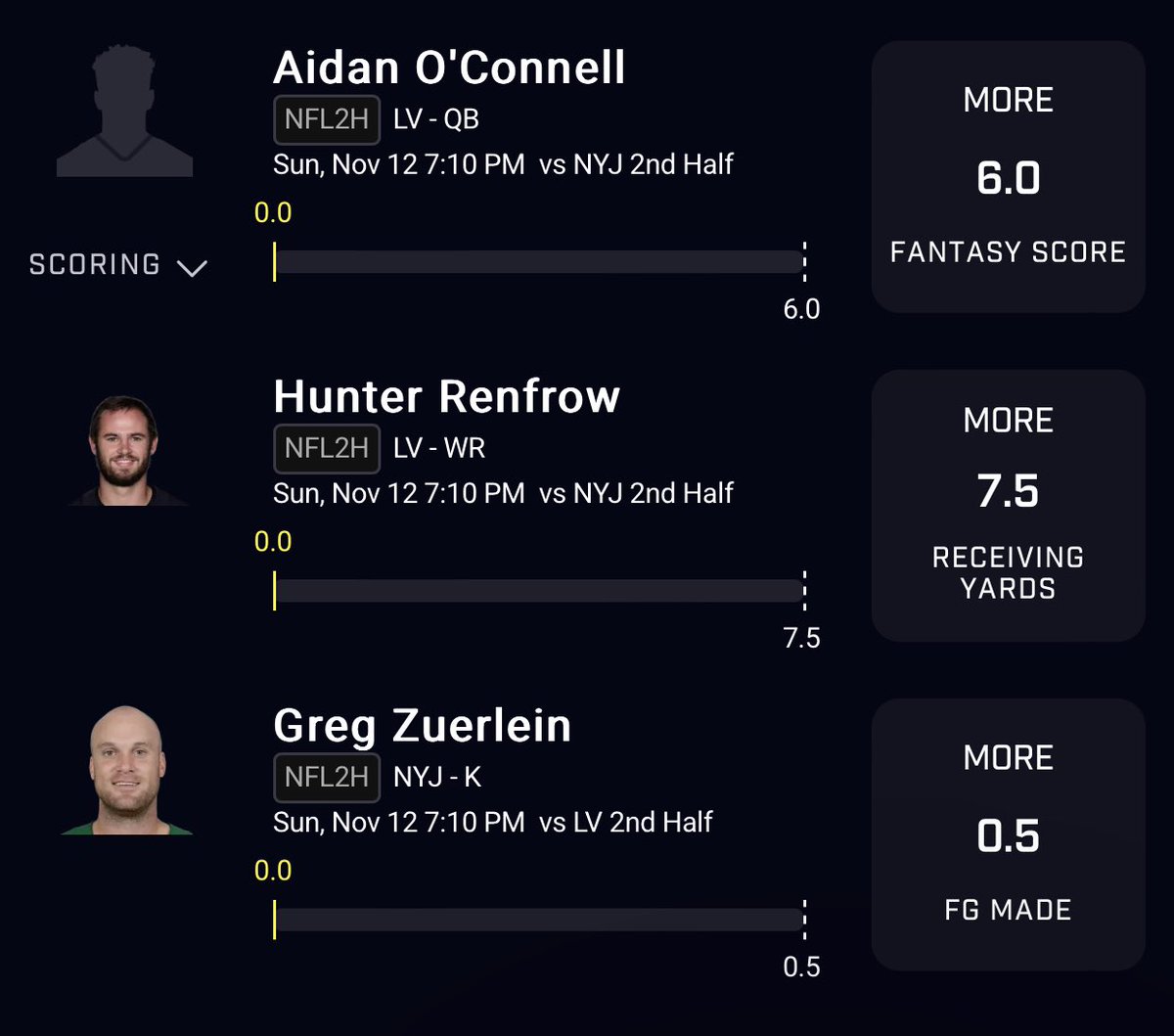 itsMarWrld's tweet photo. 2H NFL Power Play 🏈

-Aidan O'Connell 6.0 Fantasy Score [More]
-Hunter Renfrow 7.5 Receiving Yards [More]
-Greg Zuerlein 0.5 FG Made [More]

Play these 2nd Half Plays Lighter

#GamblingTwiitter #PrizePicks 
#GreenCheckSweep✅🧹 #NFL https://t.co/OwIJsXhvIi