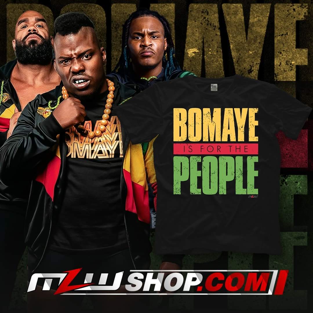 Bomaye! Bomaye! Bomaye!

Rep the Fight Club, Rep the People, Rep BOMAYE #MLWSHOP

buff.ly/3X8kLtM