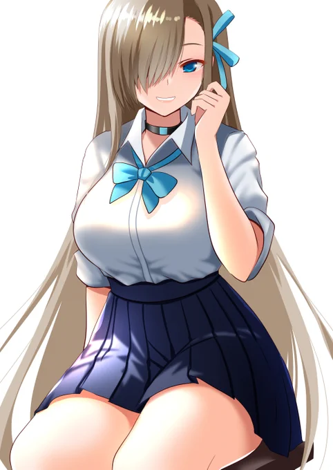 アスナはなんか全体的にデカいイメージが付いてる…#ブルアカ 